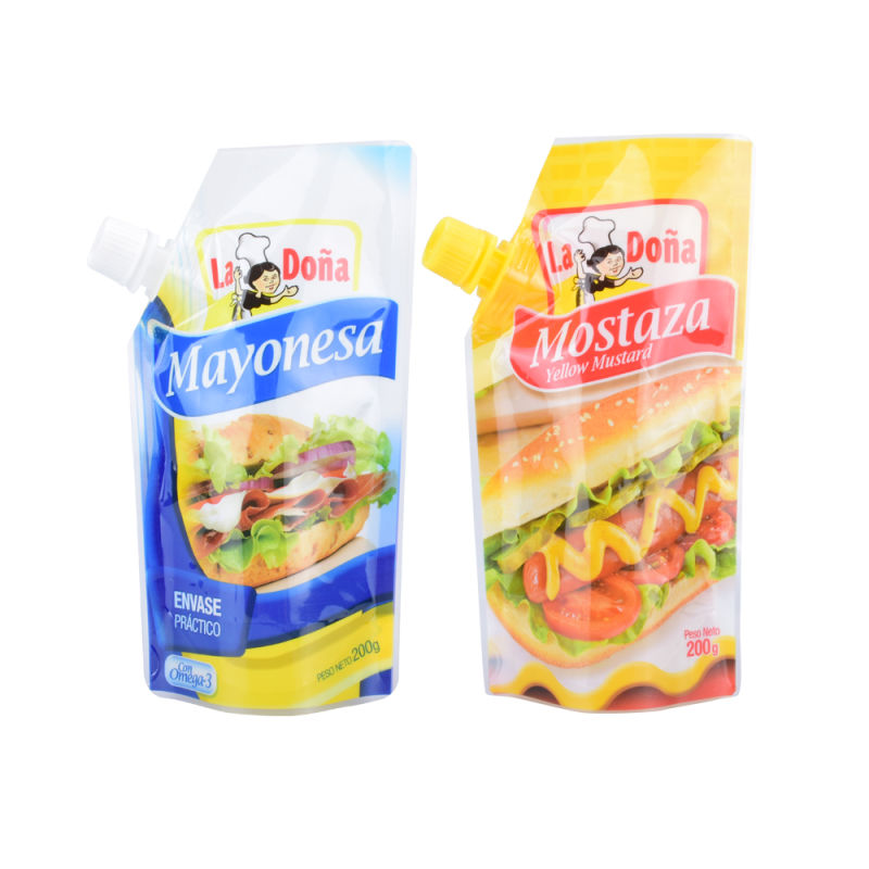 Plastic Metalized Laminated Bag Beverage Packaging Spout Pouch