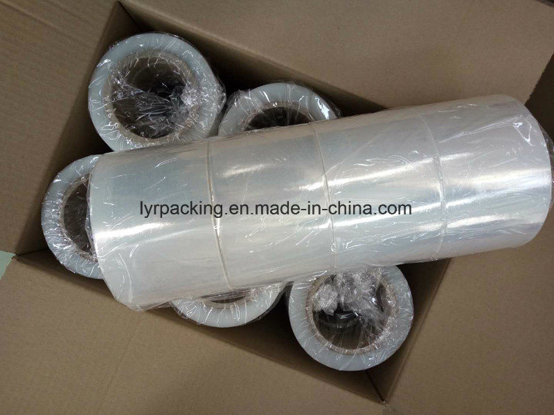 Black PE Plastic Pallet Shrink Wrap Stretch Packing Film Jumbo Roll
