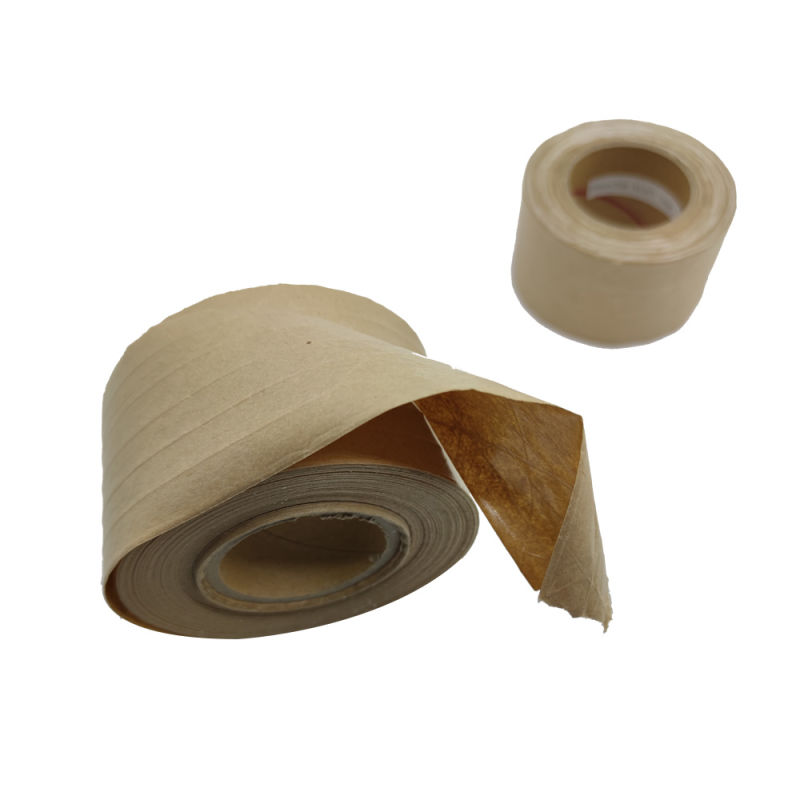 Strong Tensile Water Activated Reinforced Carton Sealing Kraft Paper Tape