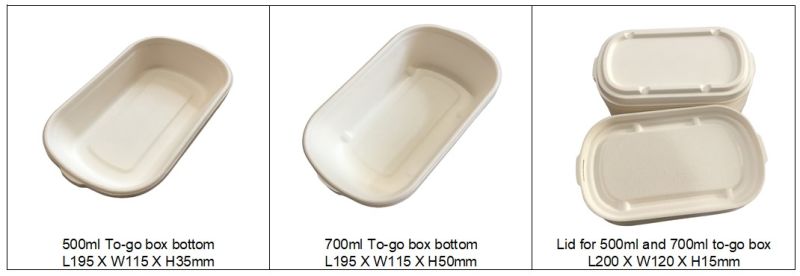 Disposable Paper Meal Box Salad Box Degradable Lunch Box Sushi Box Food Takeout Packaging Box 2 Compartments Lunch Box with Lid 1000ml, 9"X5"X3"