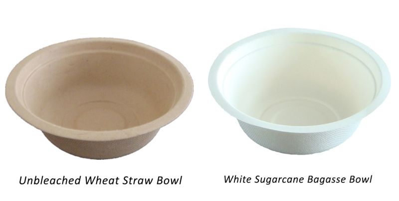 8oz Biodegradable Compostable Bagasse Bowl - Eco Friendly Sugarcane