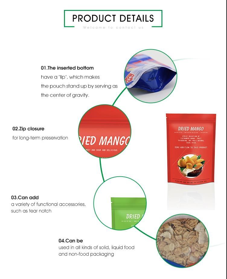 Compostable Kraft Food Gift Bag Supermarket Biodegradable Bag