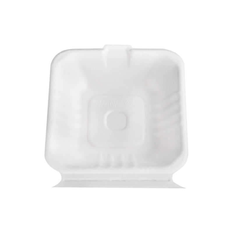 Biodegrdable and Eco Friendly Bagasse Sugarcane Lunchbox Clamshell