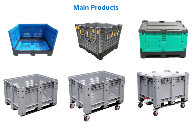 Collapsible Plastic Fruit Crate Stackable Plastic Pallet Box