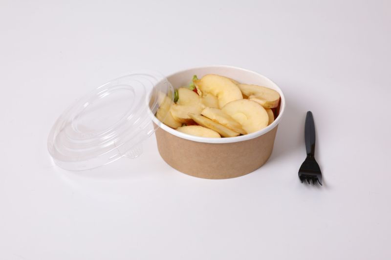 Disposable Custom Paper Bowl Soup Cup Kraft Paper Packaging Container Take Away Lunch Food Paper Bowl