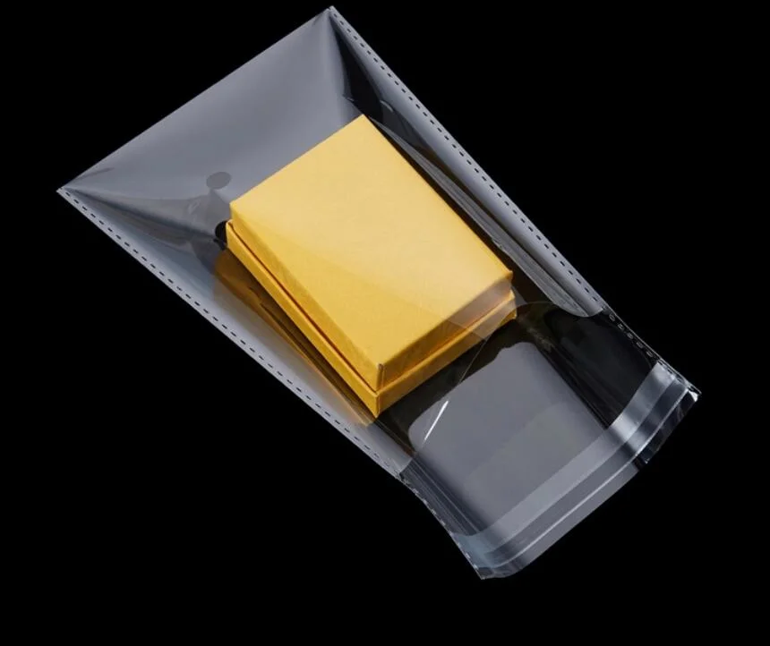 Clear Resealable Cellophane/BOPP/Poly Transparent OPP Bag Packing Plastic Bags Self Adhesive Tape Bag