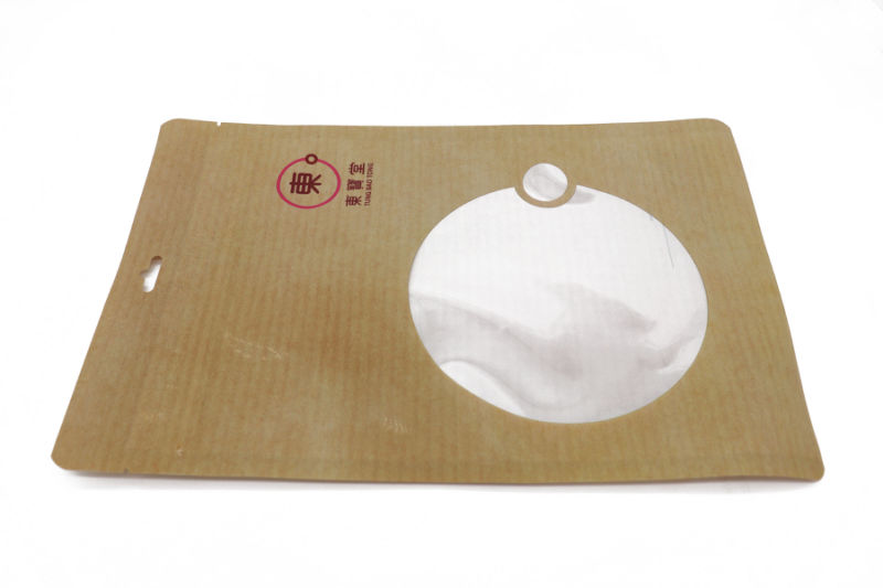 Kraft Paper Look Packaging Bags Resealable Pouches for Dried Food