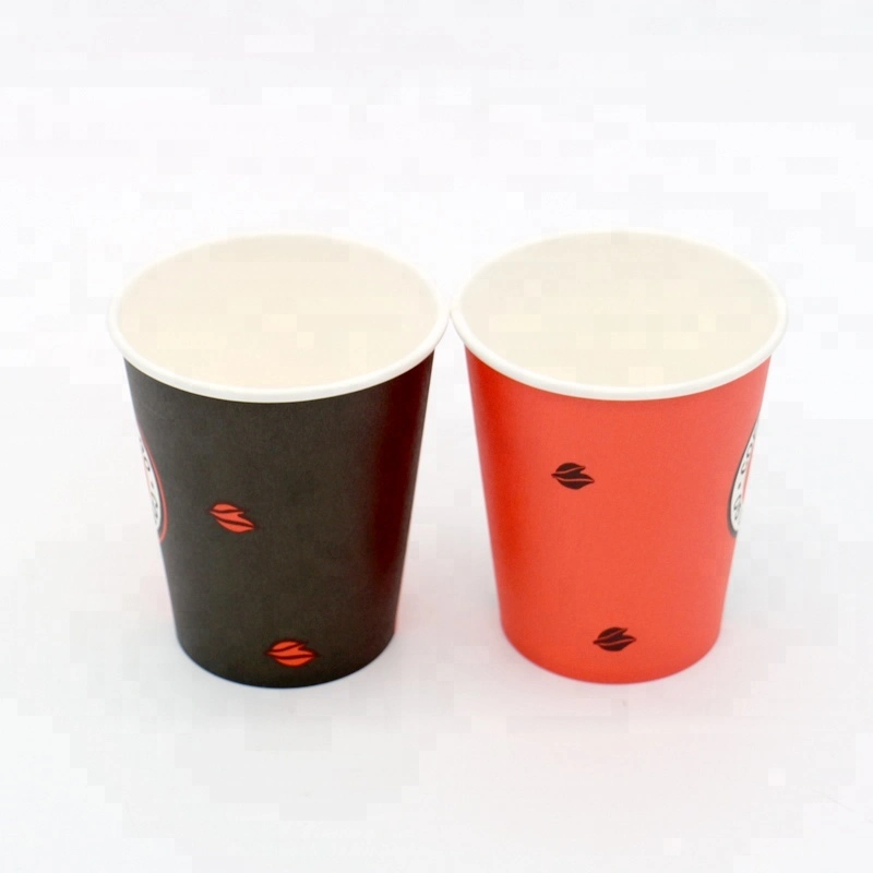 Disposable Single Wall Paper Cup Printed Paper Mug Hot Drink Coffee Cup