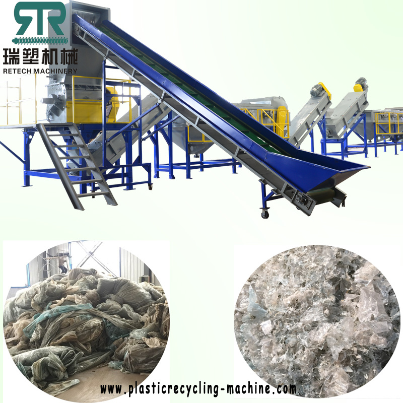 Waste Plastic Biodegradable Film Shopping Bags Recycling Pelletizing Granulating Machine