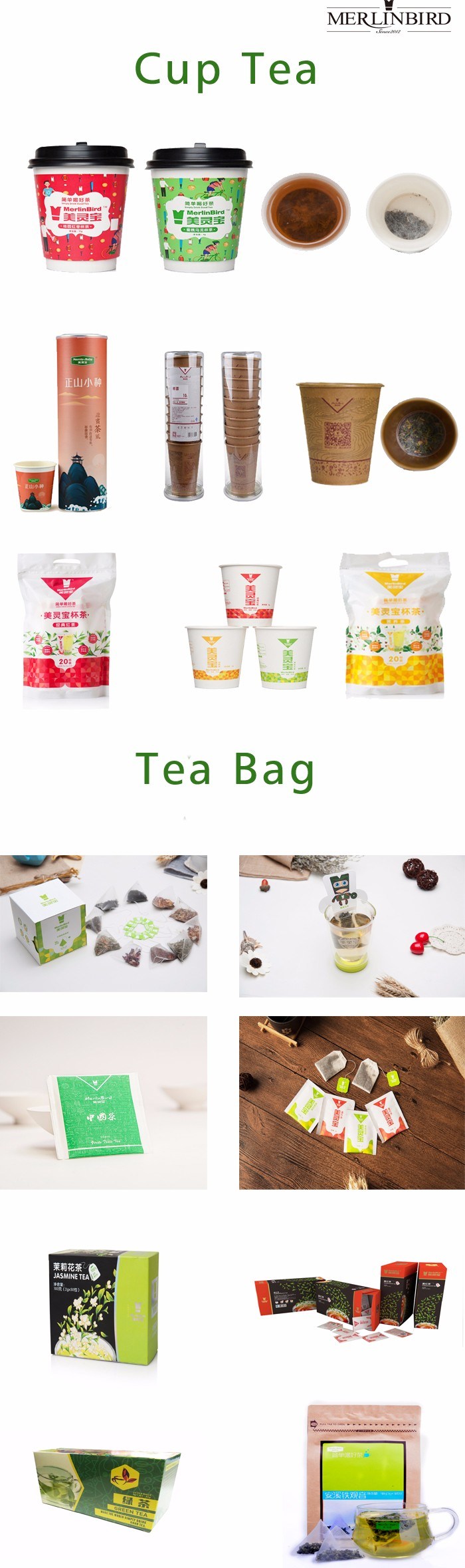OEM Private Label Biodegradable Pyramid Triangle Tea Bags