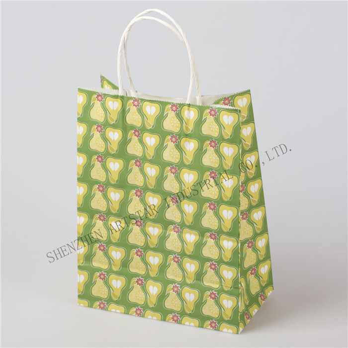 Classic Design Color Printed Kraft Bag