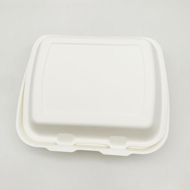 Food Containers 100% Biodegradable Sugarcane Bagasse Lunch Box