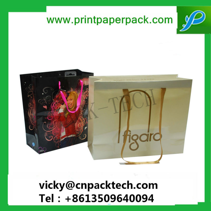 Custom Print Bags Bespoke High Quality Packaging Bags Retail Paper Packaging Gift Packaging Paper Bag Gift Handbag Gloss Tinted Shopping Bags