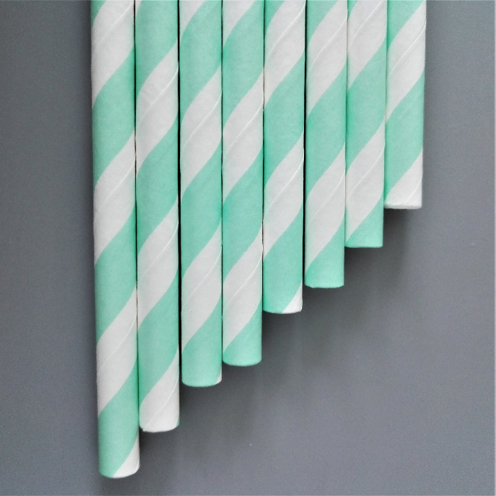 Eco Food Packaging Disposable Individual Wrapped Paper Straws