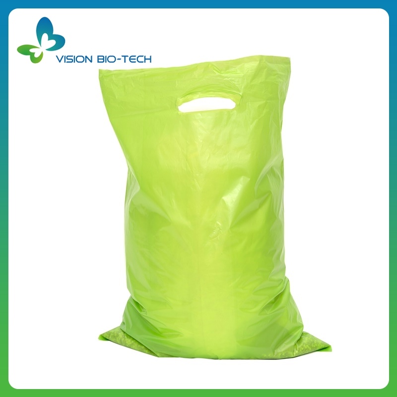 environment Protection 100% Degradable Custom Own Logo Large Shopping Plastic Bag