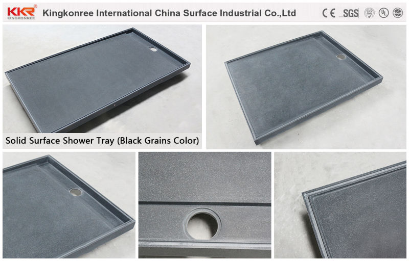 Artificial Stone Black Slate Shower Tray, Black Shower Tray