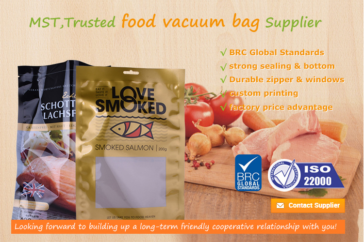 Biodegradable Heat Seal Packaging vacuum Cellulose Plastic Food Bag