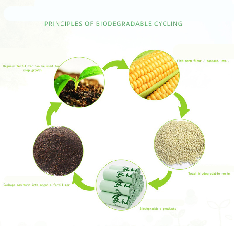 Biodegradable Transparent Plastic Fruit and Vegetable Produce Roll Bag