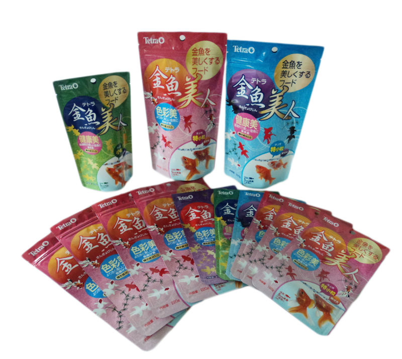 Plastic Packaging Bags Doypack Resealable Pouches for Fish Food