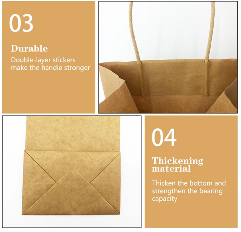 Wholesale Paper Packaging Bag Custom Kraft Paper Bag