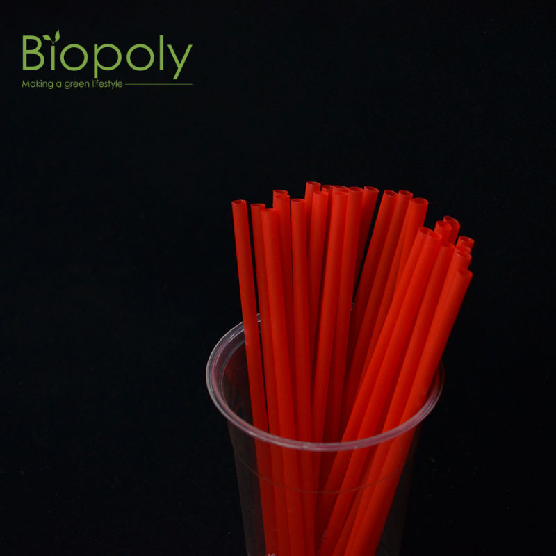 Transparent PLA Straws 100% Recycled Biodegradable Drinking Straws