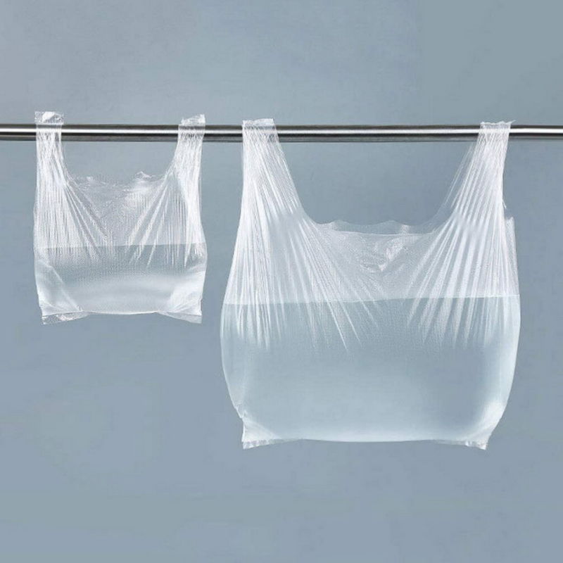 Reusable White Plastic Shopping Carrier Bag