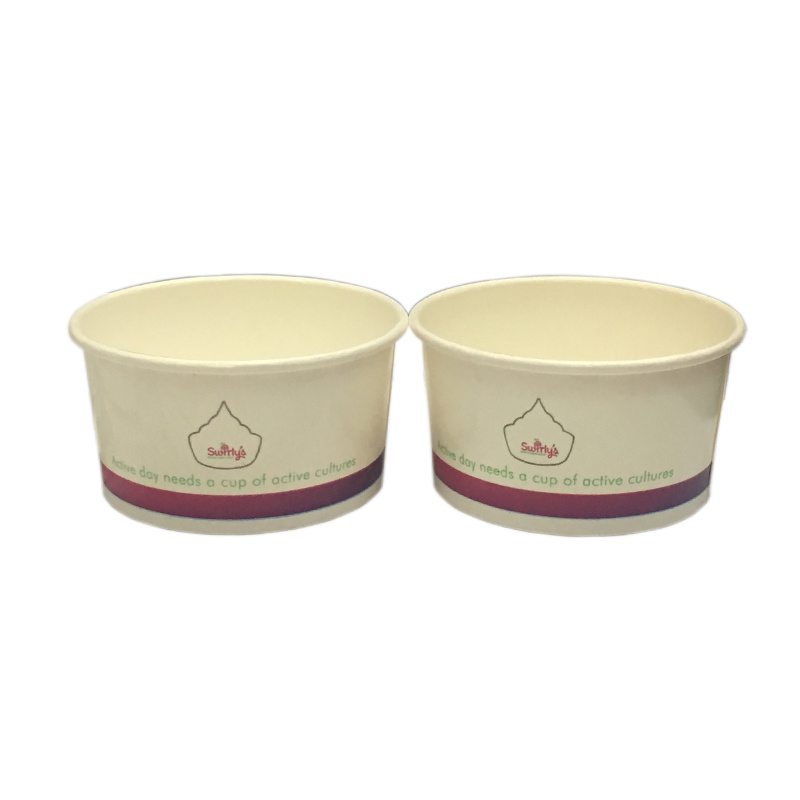 Yourt Paper Cup Disposable Paper Bowl 4oz Ice Cream Container