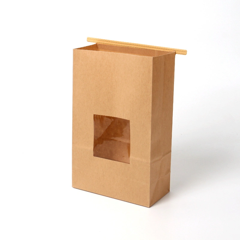 Biodegradable Food Grade Kraft Food Paper Bags, Paper Bag Food Packing Bag Stand up Pouch