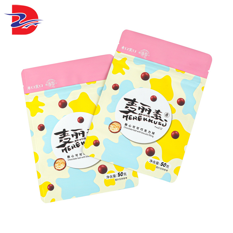 Hot Aluminum Foil Stand up Pouch Bag Custom Plastic Bags Food Packaging Pouch Candy Packaging Bag