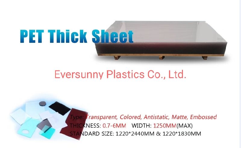 Plastic Transparent Pet Sheet Anti-Scratch APET Plastic Sheet