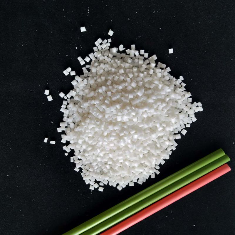 100% Biodegradable PLA Resin PLA Granule Heat Resistant Straw