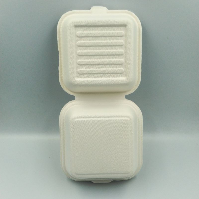 Shine Peak Biodegradable Bagasse Sugarcane Hamburger Boxes