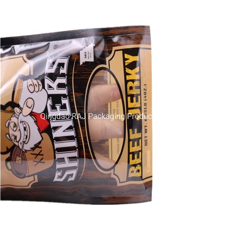 Customized Snack Food Plastic Package Pouch with Zipper Window