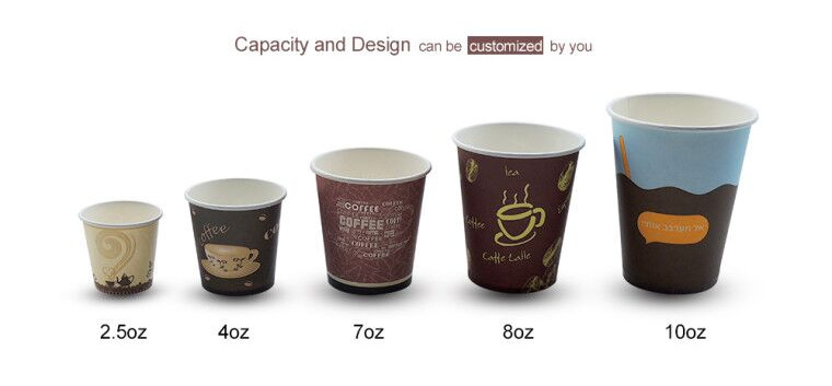 9oz Simple Designs Paper Mug Hot Drinking Cups with Handle for Coffee and Tea
