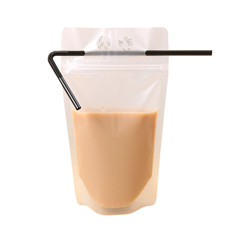 Clear Stand up Drink Plastic Bag with Ziplock