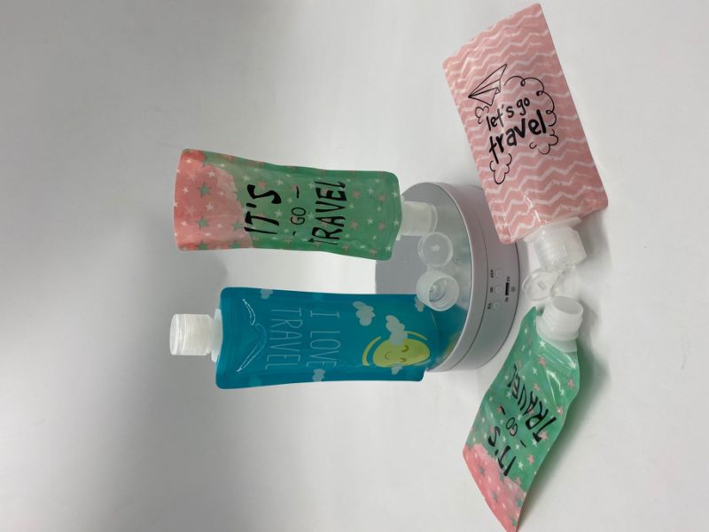 Plastic Spout Pouch Bag for Disinfectant for Travel