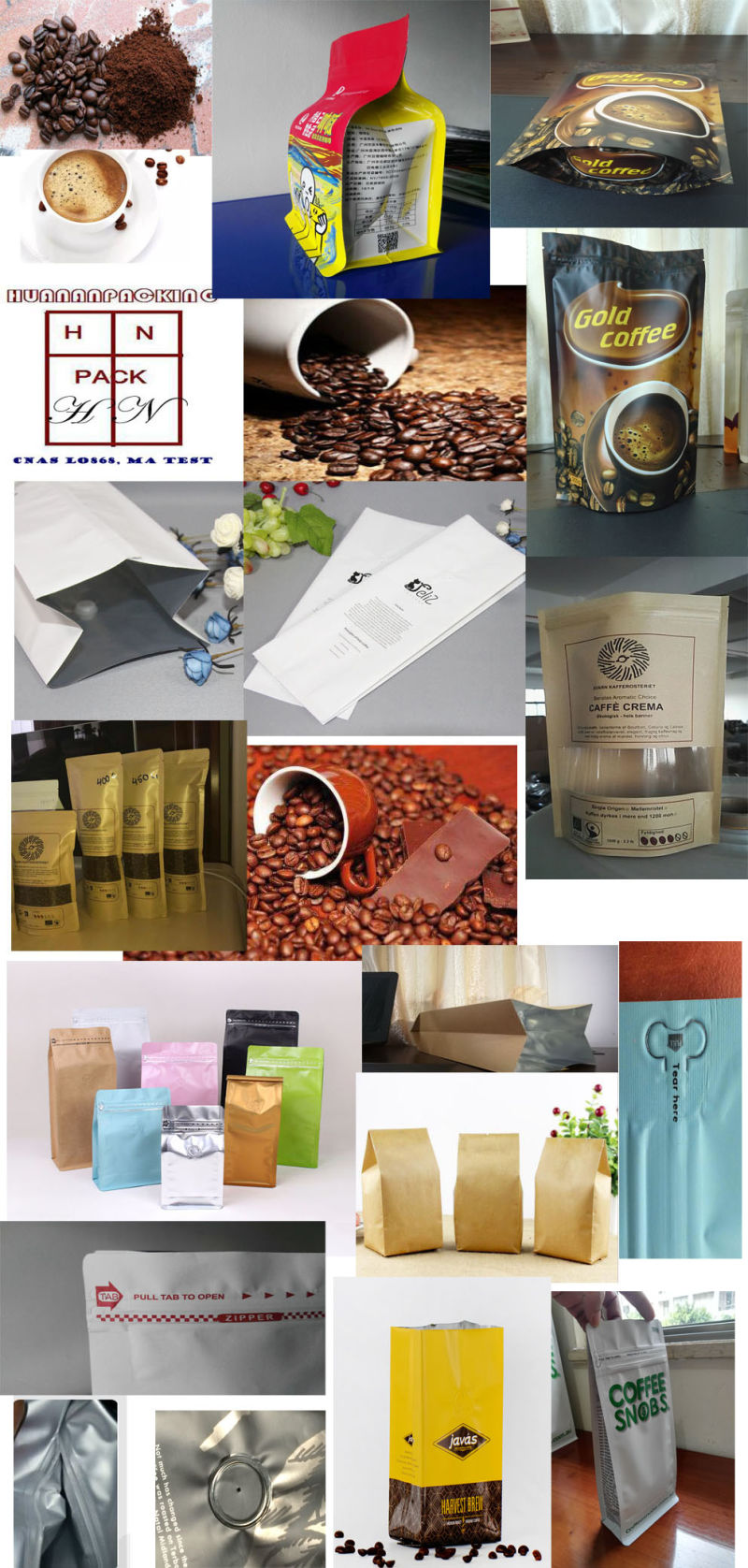 Aluminum Foil Printed Bag for Coffee Package.