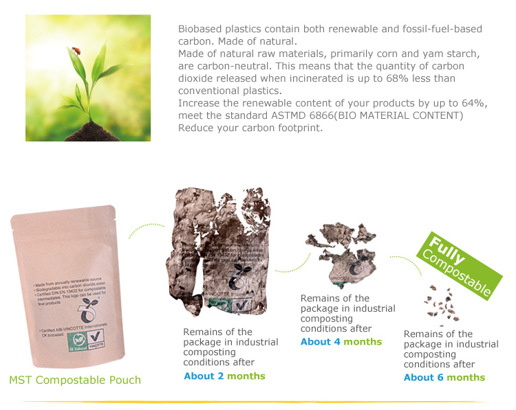 Good Seal Ability Biodegradable Heat Plastic Bag Supplier From China