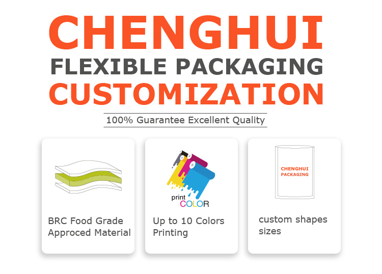 Packaging Plastic Custom Private Logo Aluminum Foil Food Bag