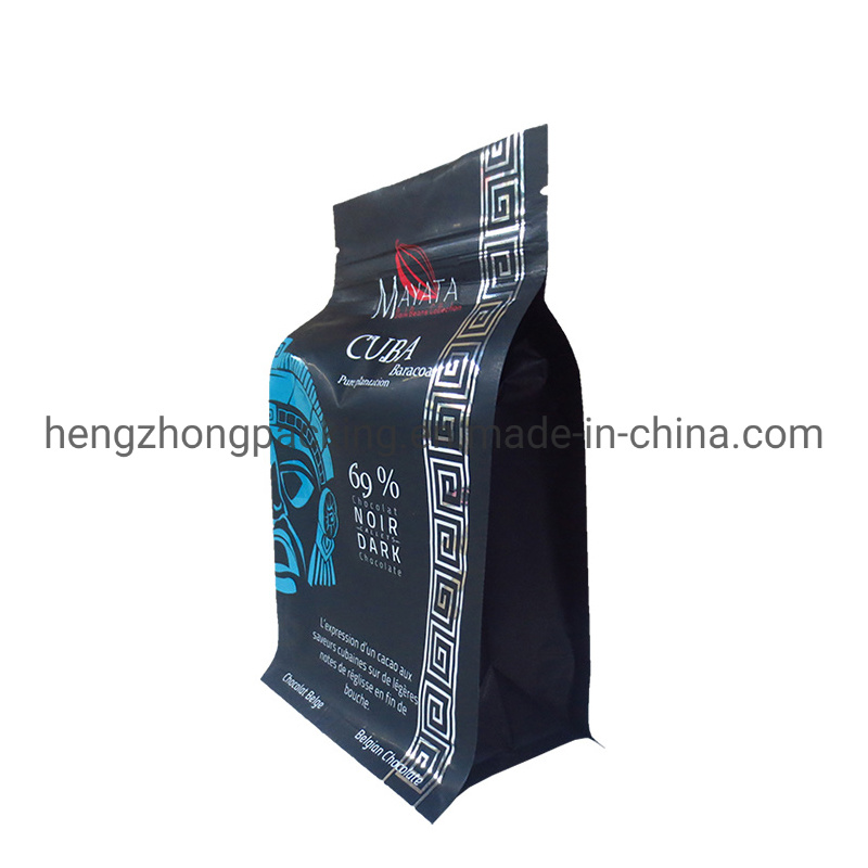 Flat Bottom Packaging Bag Compostable Black Bag Biodegradable Bag