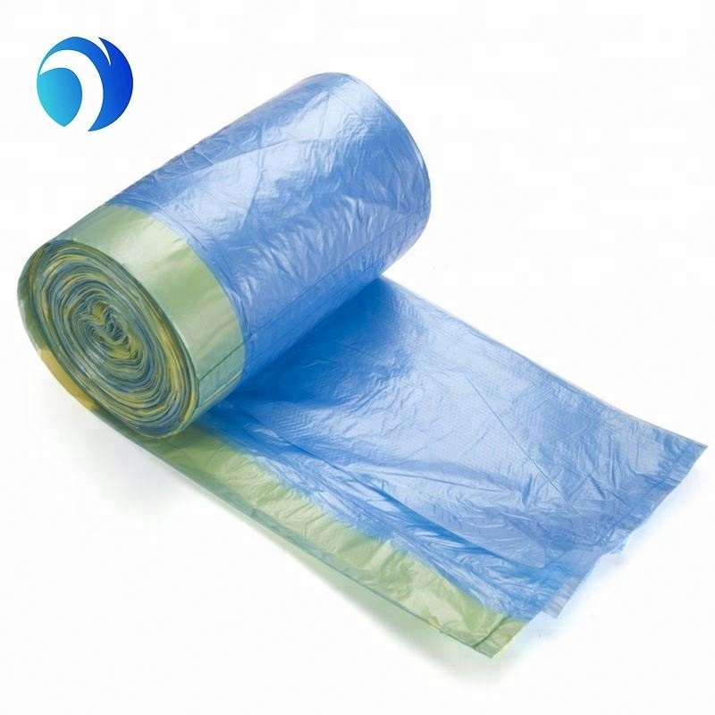 T-Shirt Bag Customized HDPE LDPE Biodegradable Garbage Trash Bag Drawstring Bag