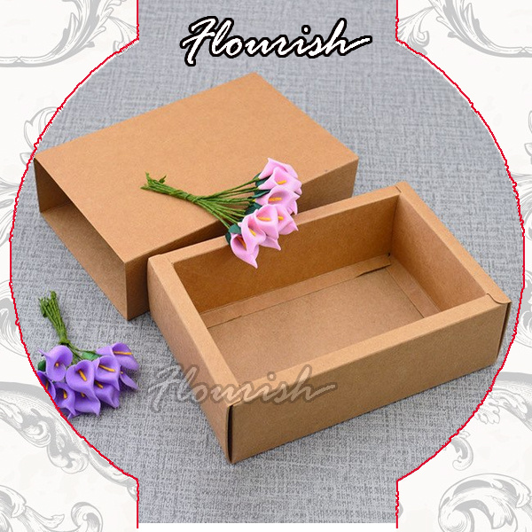 Natural Plain Color Kraft Paper Box Gift Paper Gift Packaging Box