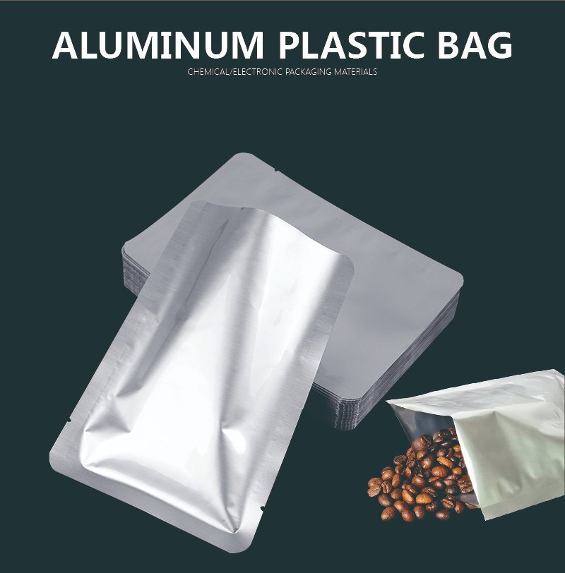 Foil Ziplock Bag Transparent Food Packaging Foil Bag Coffee Pack Bag