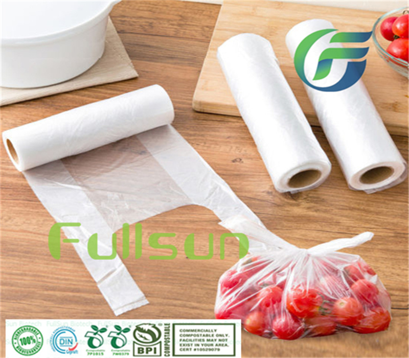Biodegradable Food Packaging Transparent Bag Roll Bag Disposable Supermarket Bag
