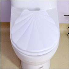Shell Design Adult Plastic Toilet Seat