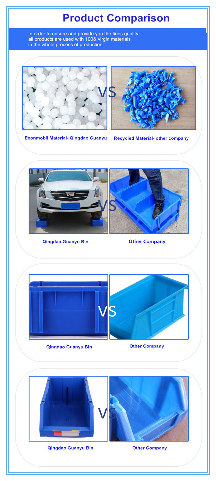 Industrial Warehouse Plastic Shelf Bin for Vertical Storage Automatic (PK001)