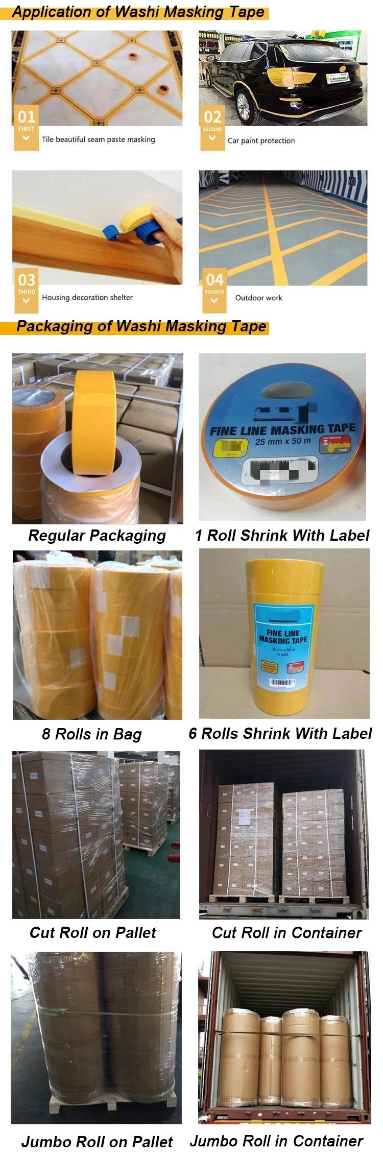 Printing Rice Paper Washi Masking Tape with UV Resistance