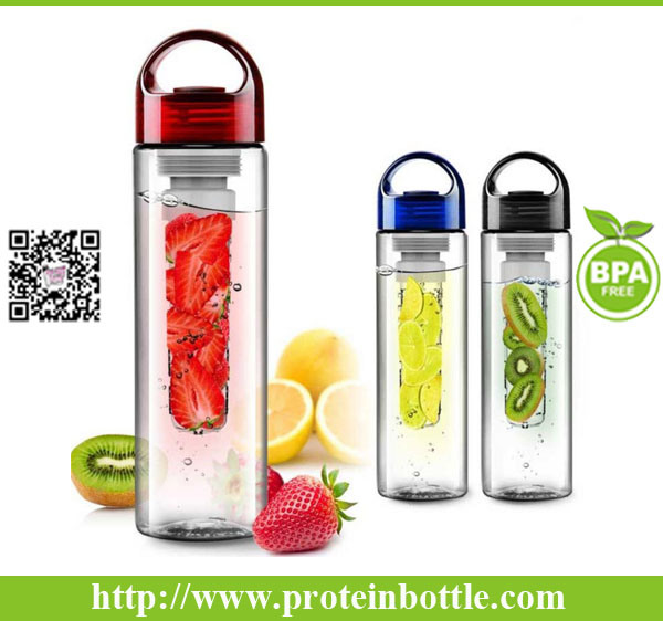 Health Fresh Plastic Tritan Fruit Water Bottle with Fruit Infuser