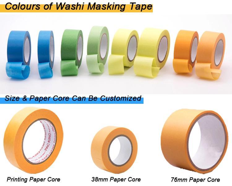 No Residue Washi Masking Rice Paper Tape with UV Resistance