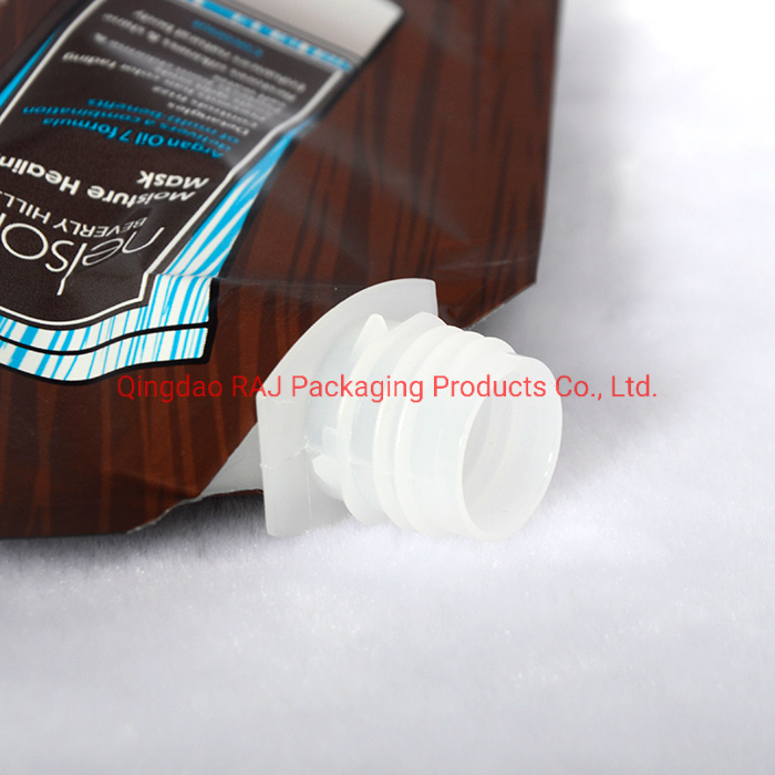 Wholesale Customized Cosmetic Soap Mask Liquid Plastic Spout Pouch Bag